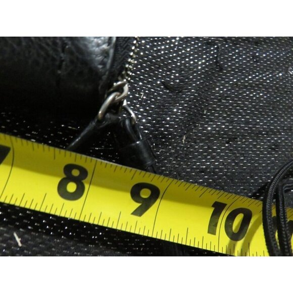 Coach Black Pebbled Leather Double Zip Around Accordion Continental Long Wallet - Picture 9 of 11